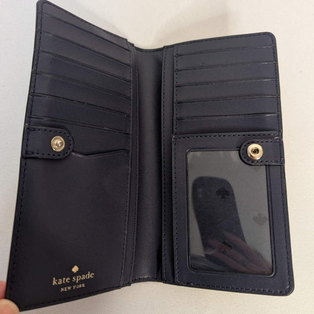 Kate Spade Staci Tea Garden Toss Bifold And Small Wallet Set As Is - Picture 8 of 15